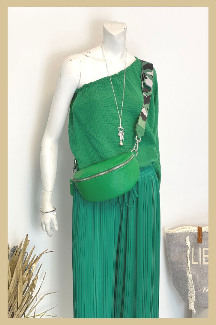 Crossbag für Damen, inkl. Taschengurt und Geldböre in Grün