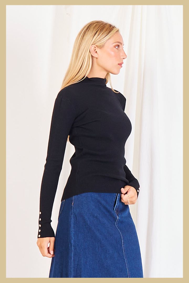 Hübsch Pullover Rollkragen⎮Wunderbar Slim-Fit mit